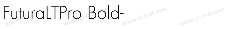 FuturaLTPro Bold字体转换